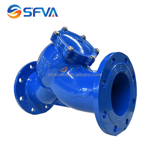 SFVA marca alta calidad GGG50 PN16 Din <span class=keywords><strong>F1</strong></span> Y tipo colador DN100 DN150 hierro dúctil Y colador válvulas - Product Image 3