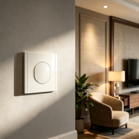 Interruptor de Pared Inteligente con Conexión Rápida Bingoelec, Certificado TUV, 5 Colores, Interruptor de Luz Inalámbrico de 1 Grupo