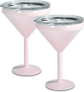 Термостакан для мартини из нержавеющей стали, 10 унций, с крышкой, для коктейлей и вечеринок - Product Image 6