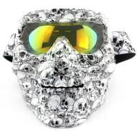 Lunettes de sport coupe-vent 2022 lunettes de protection moto motocross crâne masque facial