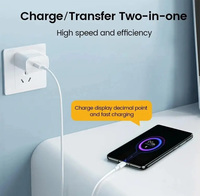 Chargeur mural USB PD 67W à charge super rapide avec matériau ignifuge pour téléphone portable et tablette