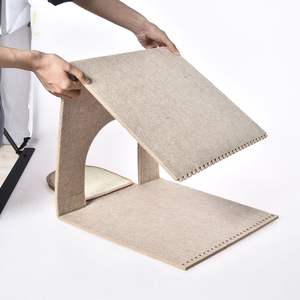 Katzen bett Fabrik Massives Dreieck Multi Small Pet <span class=keywords><strong>Cube</strong></span> House Haustier gefilzt werden Katzen haus mit Kratz brett für Innen katzen bedeckt - Product Image 5