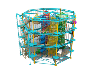 Curso comercial <span class=keywords><strong>de</strong></span> cuerdas <span class=keywords><strong>de</strong></span> obstáculos altos y bajos para patio interior y exterior - Product Image 5