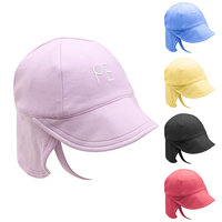 Sombrero de Sol de Verano para Bebé, de Algodón Orgánico con Spandex, con Logotipo Personalizado Bordado, Protección UV, Transpirable, Tipo Cubo para Niños Pequeños