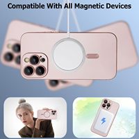 Coque de téléphone en TPU souple mat à sublimation avec revêtement magnétique effet peau métallique et chargement sans fil pour iPhone 17 Pro Max 16 Plus