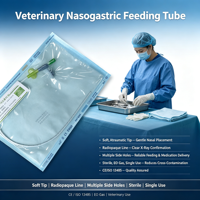 Sonde nasogastrique canine à usage unique 1,6x400 mm pour l'alimentation en soins intensifs