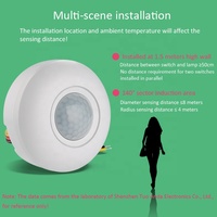 Robinet intelligent TAD-K218D DC24V avec capteur de mouvement, lumières nocturnes LED sans fil à détecteur de mouvement
