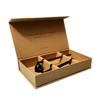 Ensemble d'accessoires pour bougies dans une boîte, kit de ciseaux, boîte personnalisée avec logo laser, emballage élégant pour éteignoir de bougie et coupe-mèche, boîte à mèches