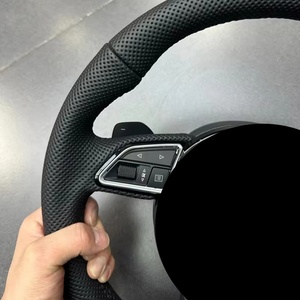 Pour Audi A4 A5 A6 A7 A6 C7 Rs3  Cuir perforé pour volant Audi A6 C7 2017 pour volant Audi A7 - Product Image 4