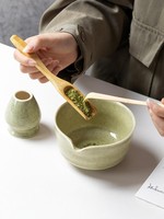 Ensemble d'outils pour le thé matcha en céramique avec bol, style japonais, coffret cadeau personnel
