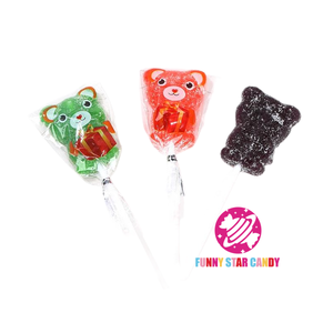 Helal Şekerler Ayı Şeklinde Yumuşak Şeker Lolipop Karışık Renkli Meyve Aromalı Çocuklar İçin Jelibon Şeker - Product Image 2