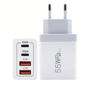 Fast Charger QC3.0 55W Type-<b>C</b> Fast <b>Charging</b> GaN Wall Adapter for 17 Pro Max for Laptop & Mobile Phones - Product Image 2