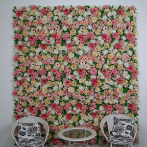 Pannello di Fiori Artificiali in Seta con Supporto, Decorazioni Floreali per Sfondo di Palcoscenici, Natale, Halloween, Matrimoni, Lauree, Pasqua - Product Image 2