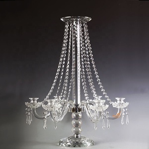 Giảm Giá Hấp Dẫn Đồ Trang Trí Để Bàn Giá Đỡ Nến Pha Lê Trong Suốt 7 Cánh - Product Image 1