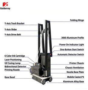 Trouvez une machine d'impression murale similaire à l'imprimante murale verticale 3D UV / imprimante numérique à jet d'encre pour peinture murale 3D avec vernis. - Product Image 2