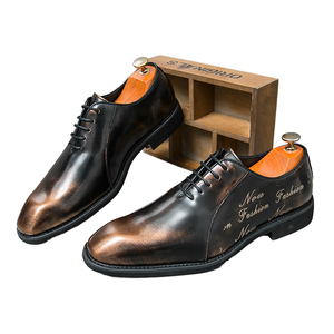 Chaussures habillées légères en cuir véritable VIKEDUO pour hommes, nouveau style, brogues, boucle en cuir de vache, sangle moine, printemps été - Product Image 1