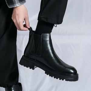 הסיטונאי גברים פו עור בריטי נעלי פנאי שחורות סביב הבובות הבובות הבובות הבובות הבובות - Product Image 4