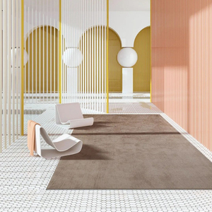 <span class=keywords><strong>Alfombra</strong></span> de Piso Marrón Contemporánea Abstracta Personalizada, Hecha a Máquina, Calidad Wilton, Suave al Tacto, Decoración Moderna para el Hogar, <span class=keywords><strong>Alfombra</strong></span> Interior Duradera - Product Image 1