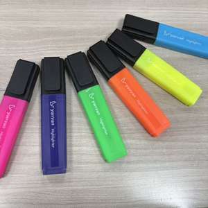 Marcadores Fluorescentes Jumbo de Punta Cuadrada, Colores <span class=keywords><strong>Pastel</strong></span> Brillantes, <span class=keywords><strong>Amarillo</strong></span>, Naranja, Rosa, Morado, Verde, Azul - Set - Product Image 1