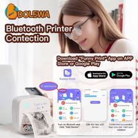 Fabricante de etiquetas en stock recibo código de barras Mini impresora térmica portátil 58mm APLICACIÓN DE FOTOS Miniimpresora
