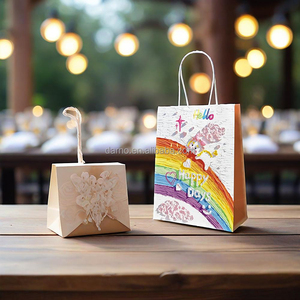 Sacs fourre-tout en papier kraft de luxe écologiques en gros de Chine 2025 pour la fête des enseignants et les cadeaux de shopping - Product Image 3