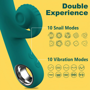 Vibrateur portatif 10 fréquences en silicone pour point G, masseur clitoridien, vibromasseur lapin pour point G, jouets sexuels vibrants - Product Image 4