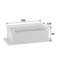 200*120 * 65E di alta qualità 200x120x65mm impermeabile plastica elettronica scatola di progetto IP65 scatola di giunzione ABS plastica con orecchio