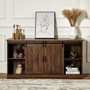 Console <span class=keywords><strong>TV</strong></span> de style vintage, meuble de rangement multimédia de style américain vintage, 54 x 16 x 30 - Product Image 4