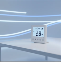 Nuevo Panel de Control LCD Táctil Central para Aire Acondicionado, Control de Ventilador de Tres Velocidades, Termostato Tipo 86, Fuente de Agua