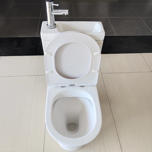 Gốm phòng tắm đóng cửa cùng <span class=keywords><strong>WC</strong></span> nhà vệ sinh màu trắng sứ vệ sinh CE <span class=keywords><strong>Watermark</strong></span> hai mảnh nhà vệ sinh thiết lập với rửa lưu vực - Product Image 5