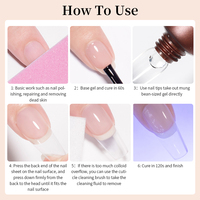 BORN PRETTY-Gel de colle pour ongles à pression de 15g, épaisseur super forte, avec logo personnalisé, modélisation 3D