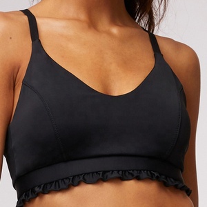 Séchage rapide Qui Évacue L'humidité Personnalisé Super <span class=keywords><strong>Doux</strong></span> Sexy Femmes Croix <span class=keywords><strong>Yoga</strong></span> Sport Soutien-Gorge Top Avec Plastron - Product Image 5