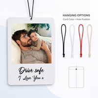 Désodorisant de voiture personnalisé en papier avec portrait, carte parfumée suspendue avec logo, impression couleur recto-verso