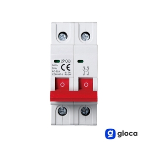Interruptor de Corte de Carga Gloca 2P 63A 220V Montaje en Riel DIN 2 Módulos - Product Image 2