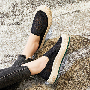 New Style Casual Summer Mesh Loafers Genuine Leather Insole <b>Soft</b> Breathable Light Weight Comfort Slip-On Pantshoes Fashion Trend - Product Image 6