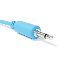 Cable de Audio Mono de 3.5mm con Trenzado de Nailon, Conector TS Macho a TS Macho, Cable de Audio de 3.5mm, 1/8, 3.5mm, para Sintetizador Modular Eurorack