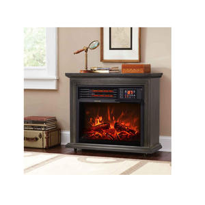 <span class=keywords><strong>Chimenea</strong></span> Eléctrica Independiente de 28'' <span class=keywords><strong>con</strong></span> Termostato Ajustable, Control Remoto y <span class=keywords><strong>Ruedas</strong></span> para el Hogar - Product Image 1