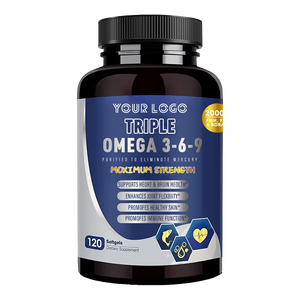 Integratori per la Salute Cardiovascolare con Formula Personalizzata OEM, Capsule Triple Omega 369 con EPA e DHA per Azione Anti-Infiammatoria - Product Image 1