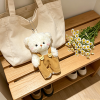 Porte-clés personnalisable en peluche mignon, jouet de déguisement, mini sac à dos de dessin animé, ornement pour clés