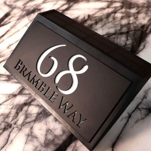 Numéros de maison solaires personnalisés, enseigne d'adresse personnalisée, éclairage solaire, charge solaire, haute luminosité, décoration extérieure - Product Image 3