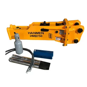 HMB750 Silenced Loại Thủy Lực Breaker Thủy Lực Hammer Rock Breaker Cho Máy Xúc 6 - 9 Tấn