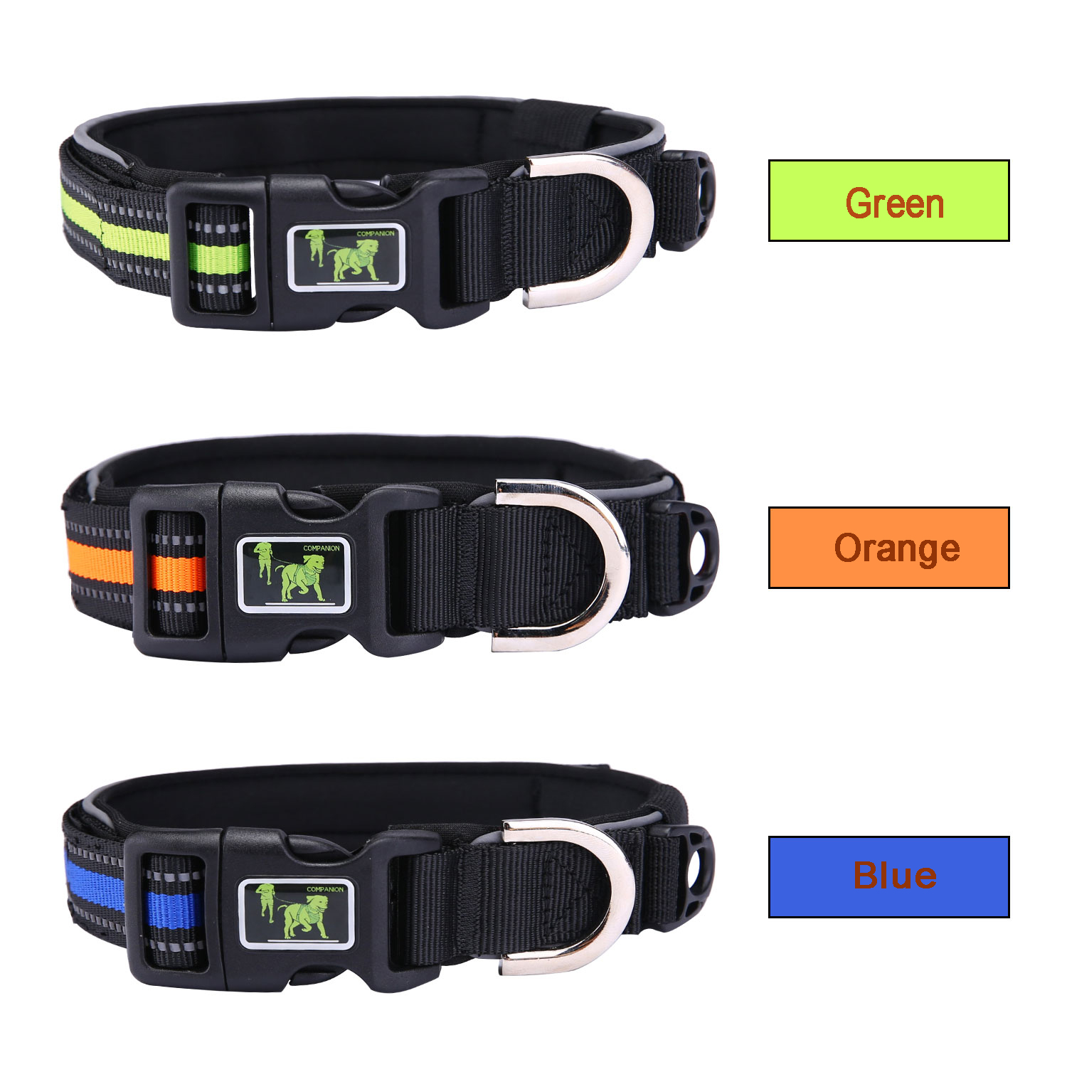 Customization Reflective Dog Head Collar Polyester Luxurious Outdoor Cat Collar