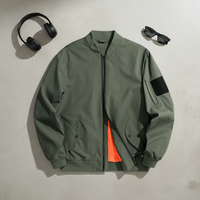 Blouson bomber léger tendance pour homme 2026 |   Veste coupe-vent imperméable, vêtements de travail décontractés |   Veste tactique fine streetwear pour hommes