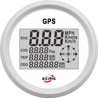 Nuevo Velocímetro GPS Digital Automático ECMS con Pantalla Negra de 85 mm, Resistente al Agua IP67 para Barcos/Yates