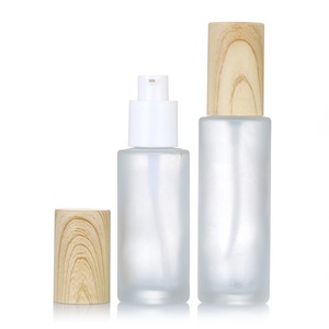 Profumo di lusso 20ml 30ml 40ml 50ml 60ml 80ml 100ml 120ml linea di bambù flacone spray per pompa in vetro a nebbia fine superiore con coperchio a grana di legno - Product Image 4