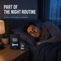 Bandes nasales sportives respirantes personnalisées, patch nasal anti-ronflement, meilleure respiration pour le sommeil, OEM