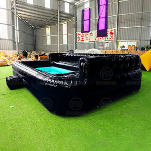 Benutzer definierte aufblasbare Pool Sofa Outdoor Hinterhof Wasserspiel Entspannung Kombinieren Sofa <span class=keywords><strong>Pools</strong></span> Form Lounging Seat - Product Image 3