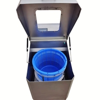RVS Saladeslinger Fruit- en Groentespinner Centrifugale Droger Ontwateringsmachine
