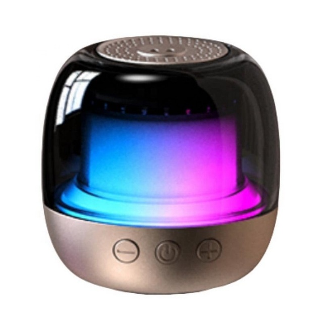 360° Surround Sound Bluetooth Speaker RGB LED Light Wireless Portable Speaker Waterproof Party Outdoor Music Speaker