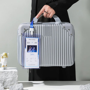 Boîte cadeau portable personnalisée en ABS rigide de 8 pouces et 14 pouces pour bagages à main, boîte cadeau vide, antibactérienne, anti-explosion, mini valise - Product Image 1